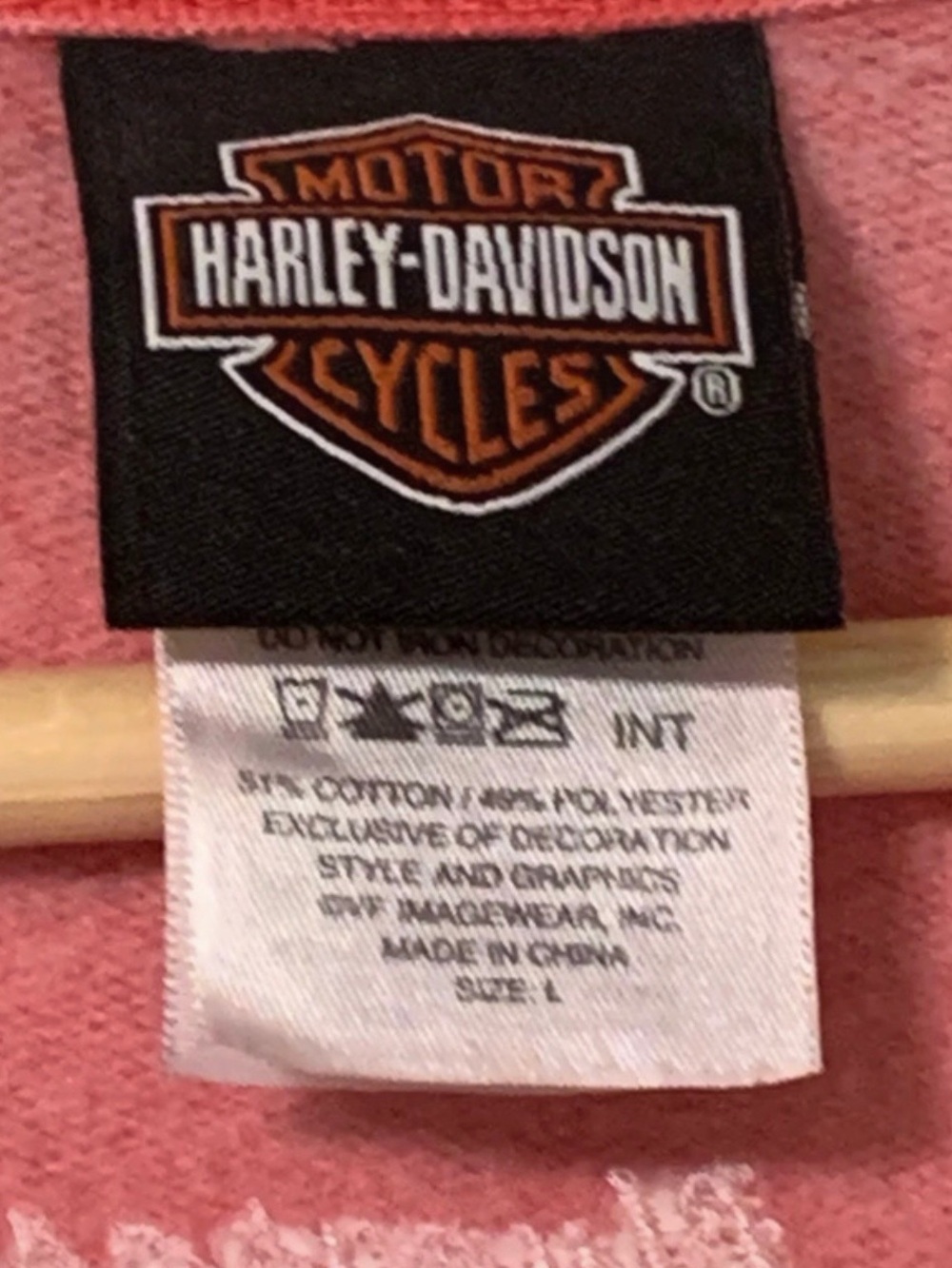 Harley-Davidson Vintage Mineral Washed Full-Zip Sweatshirt / Jacket - Picture 7 of 8